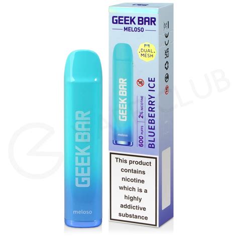 Blueberry Ice Geek Bar Meloso Disposable Vape 3 For 10