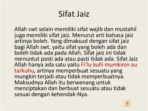 Sifat Jaiz Allah Swt Beserta Makna Dan Penjelasannya Dalam Islam