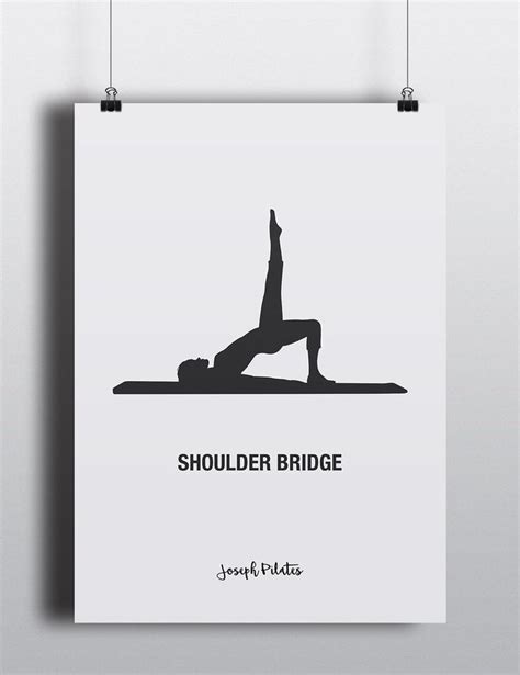 PILATES POSTER Set Of 4 Pilates Poster Pilates Art Print Pilates