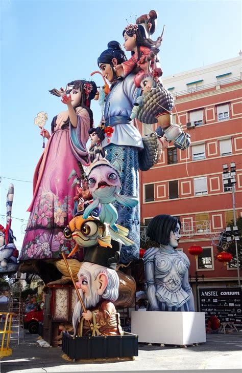 Foto Falla Calle Sueca Valencia Val Ncia Espa A