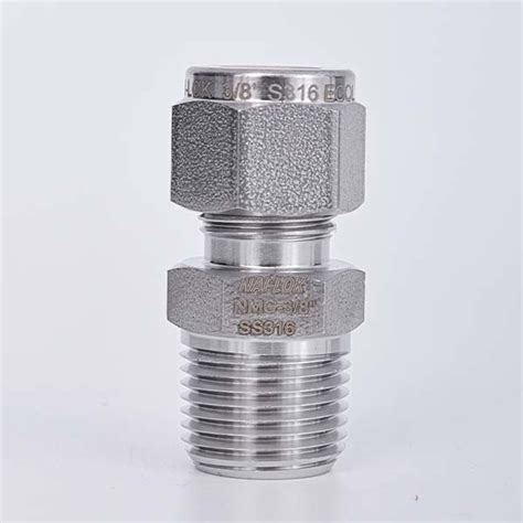 Nai Lok Stainless Steel Twin Ferrule Tube X Npt Male