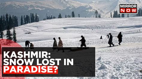 Gulmarg Struggles With No Snow Climate Change Causes Dry Spell In