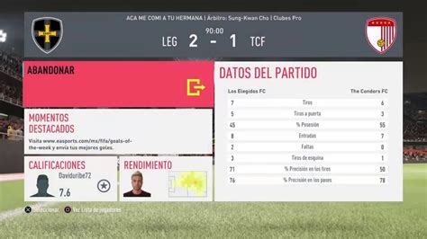 The Condors Fc Vs Los Elegidos Youtube