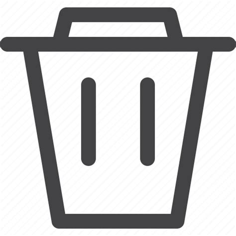 Bin Delete Garbage Recycle Remove Trash Ui Icon