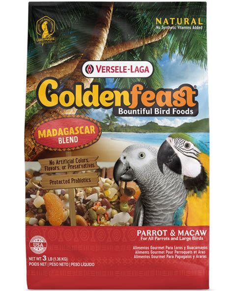 Goldenfeast Madagascar Natural Macaw Food – All Parrot Products