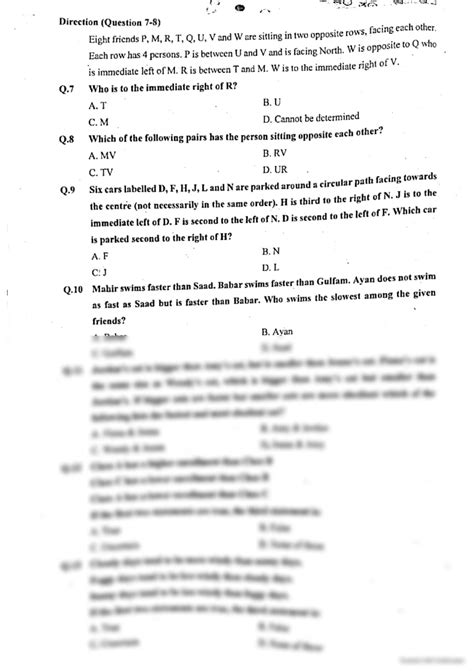 Solution Logical Reasoning Mdcat Test Series Test Number Unit