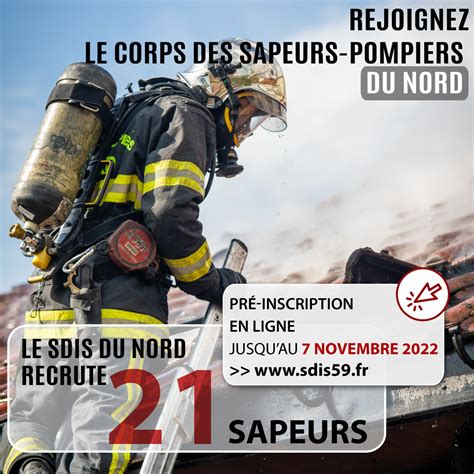 SDIS 59 On Twitter Le SDIS 59 Recrute 21 Sapeurs Pompiers