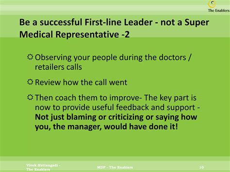 PHARMA FIRST-LINE LEADERS - KRAs | PDF