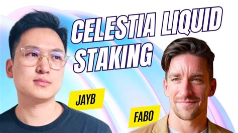 Celestia Liquid Staking With Fabo Jay B Of Milky Way Youtube