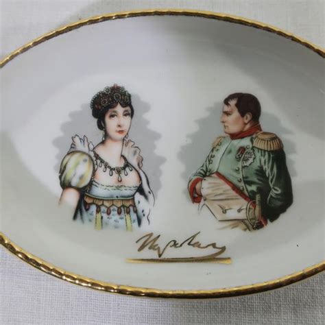 Petit cendrier Napoléon en porcelaine de luxe Corse Label Emmaüs