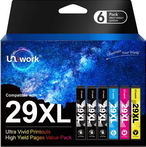 Uniwork Multipack Xl Patronen Ersatz F R Epson Xl Druckerpatronen