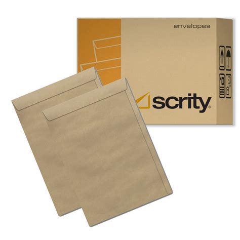 Envelope Saco Kraft Natural Pardo Skn X Scrity