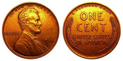 1914 D Lincoln Wheat Cent Small Cents Bronze Composite Penny Personal