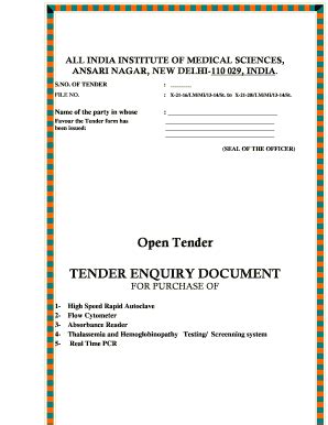 Fillable Online Aiims Akm Tender Images Converted To Pdf Format Fax