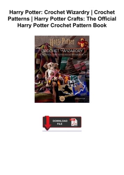 Ebook D Ownload Harry Potter Crochet Wizardry Crochet Patterns