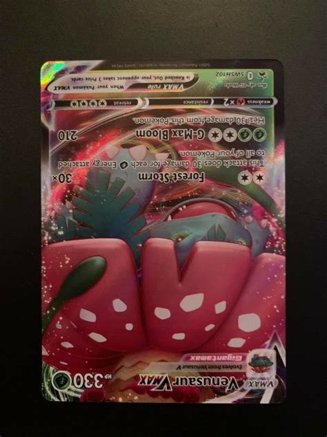 Mavin Venusaur Vmax Swsh102 Black Star Promo Pokemon Card Mint