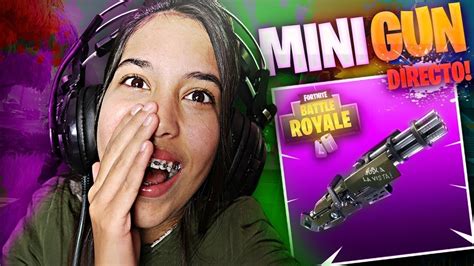 A Por Victorias Con La Nueva Arma De Fortnite Battle Royale Minigun En