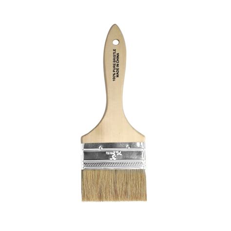 Project Source Natural Bristle Flat 3 In Paint Brush At Lowes