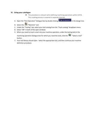 Tool Catalog Definition Tutorial Pdf