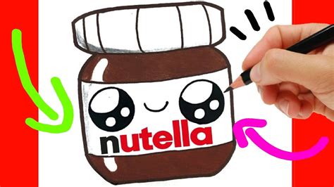 How To Draw A Cute Nutella Kawaii Como Desenhar Nutella Kawaii Como