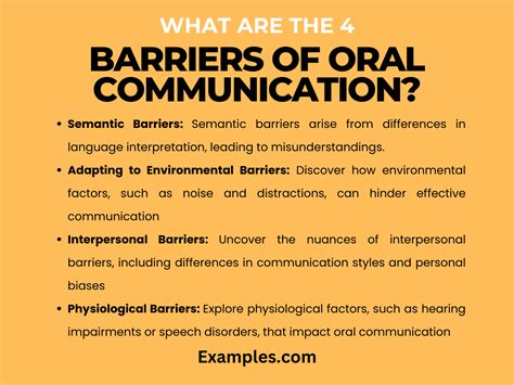 Barriers of Oral Communication 29+ Examples