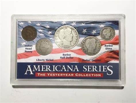 Americana Series Barber Coin Set Yesteryear Collection 90 Etsy UK