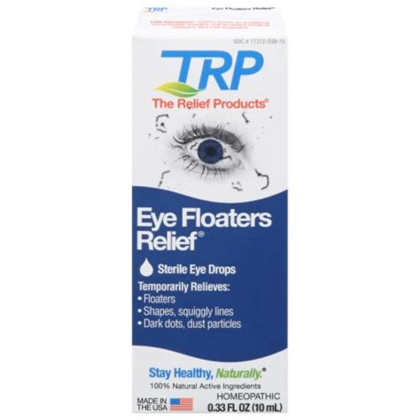 Trp Eye Floaters Relief Sterile Eye Drops 0 33 Fl Oz Harris Teeter