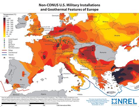 Temperature For Europe At 5 Km Depth European Deep Geothermal Energy