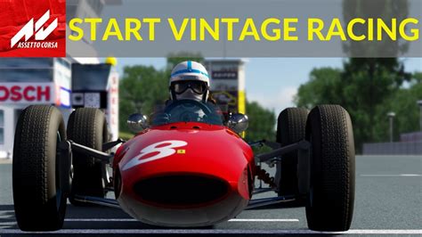 Assetto Corsa First Steps Into Vintage Sim Racing 1960 S Youtube