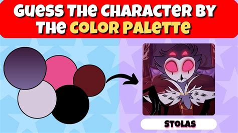 🔮guess The Helluva Boss Character By Color Palette 🎨 Trivia Quiz Youtube