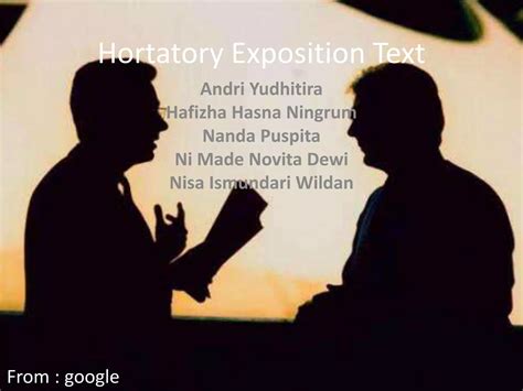 Hortatory Exposition Text Example