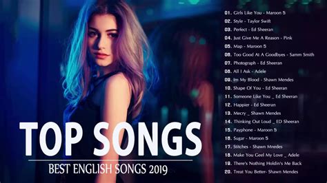 Música En Inglés 2019 🎶 Las Mejores Canciones Pop En Inglés 🎶 Mix Pop En Ingles 2019 Youtube