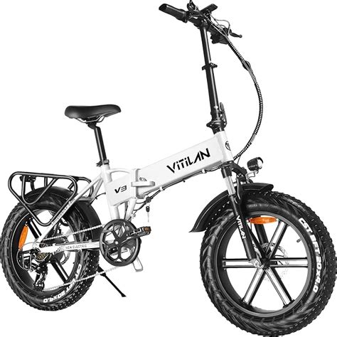 VITILAN V3 Electric Bike For Adults Folding Fat Tire Ebike 750w 20inch