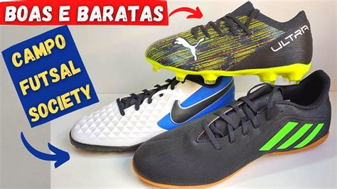 Qual Chuteira Comprar Para Futsal Campo E Society Boa E Barata