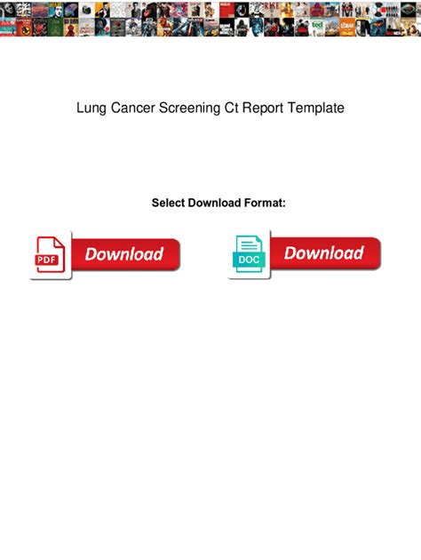 Fillable Online Lung Cancer Screening Ct Report Template Lung Cancer