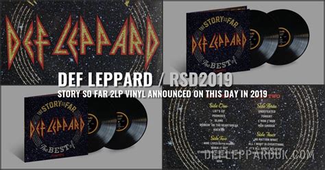 Years Ago Def Leppard Announce The Story So Far Vol Lp For Record