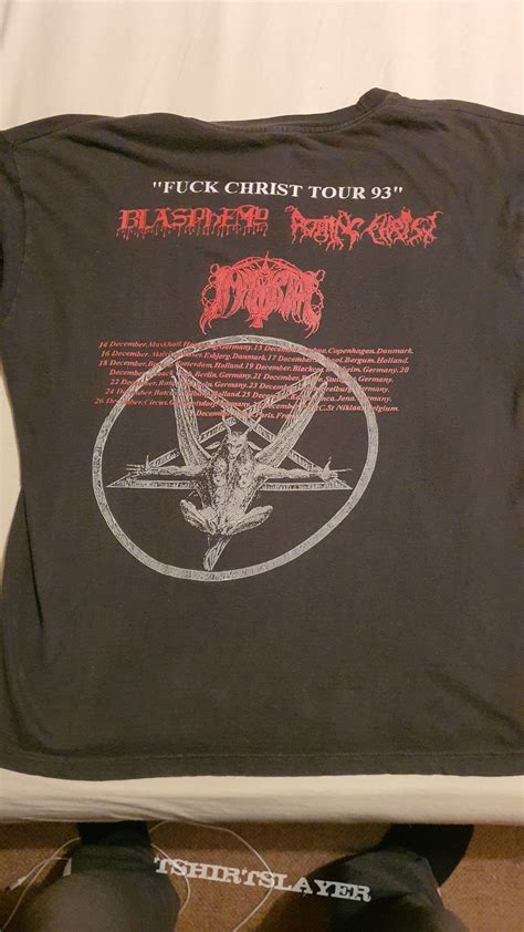 Blasphemy Fuck Christ Tour Longsleeve TShirtSlayer TShirt And