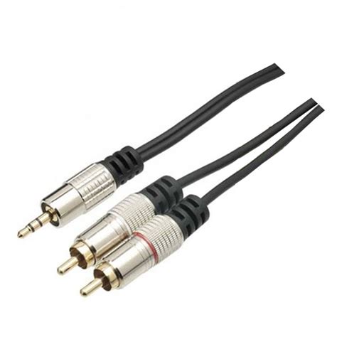 Cabo P Stereo X Rca Mxt Dourado K Profissional Metro