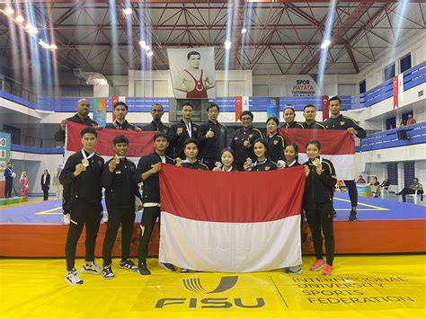 Timnas Wushu Indonesia Raih Emas Dan Perak Di World University