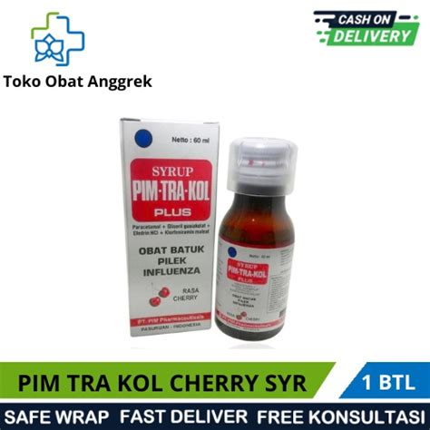 Jual Pimtrakol Sirupcherry60mlobat Batuk Flumembantu Meredakan