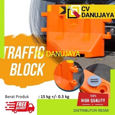 Jual Water Road Barrier Barier Pembatas Batas Jalan Orange Traffic