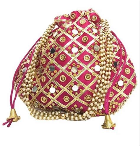 Handled Valvate Traditional Indian Potli Women Handbag Handmade Bag