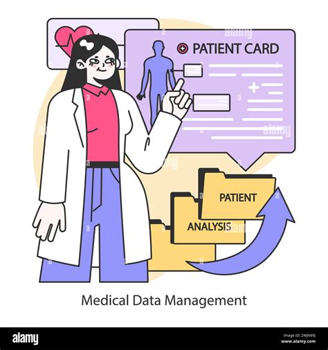 Medical Data Management Concept Digitalizing Patient Records For