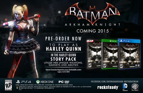 Plus D Infos Sur Le DLC Harley Quinn De Batman Arkham Knight Batman