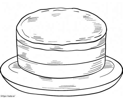 Desenho De Bolo De Chocolate Para Colorir - Bolo de chocolate para colorir | ESLE