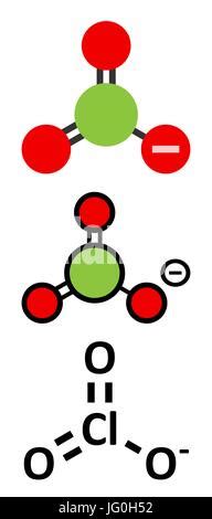 Chlorate ion molecule Stock Photo: 47685363 - Alamy