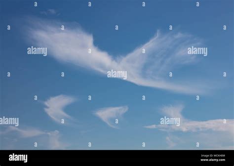 Angel Clouds Dancing In The Blue Sky Stock Photo Alamy