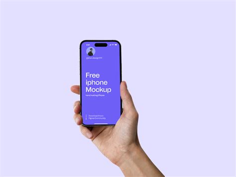 Free Iphone Mockup Hand Holding Iphone Figma Community