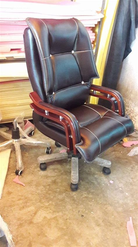 Leather High Back Office Boss Chair Fixed Arm At Rs 7500 In New Delhi