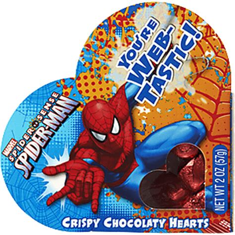 Marvel Spider Man Crispy Chocolaty Hearts Provisiones Selectos